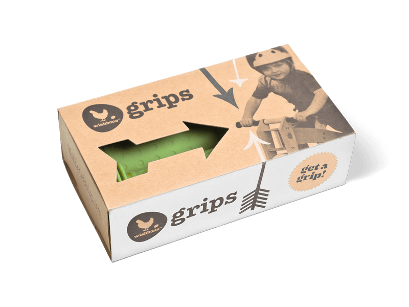 Green grips in cardboard packaging