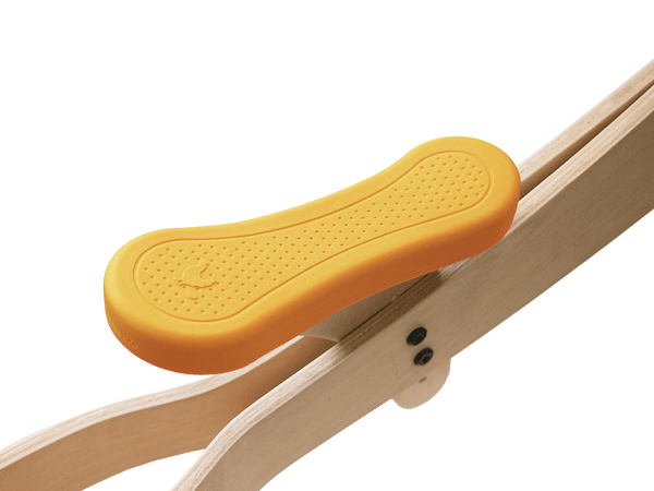 Yellow silicone bike seat cover